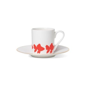 Goldfish Espresso Cup and Saucer