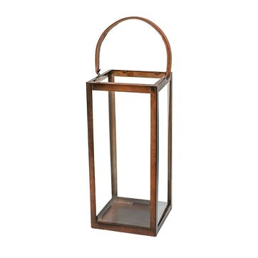 Hampton Lantern H40cm, Copper