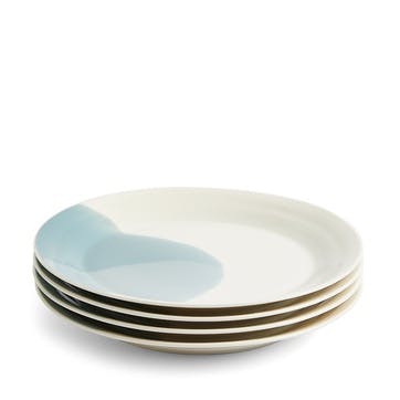 Signature 1815 Set of 4 Plates D29cm, Blue