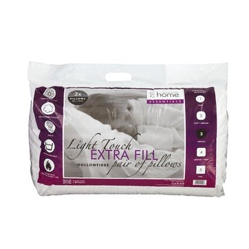 Hollowfibre Extra Fill Set of 2 Pillows