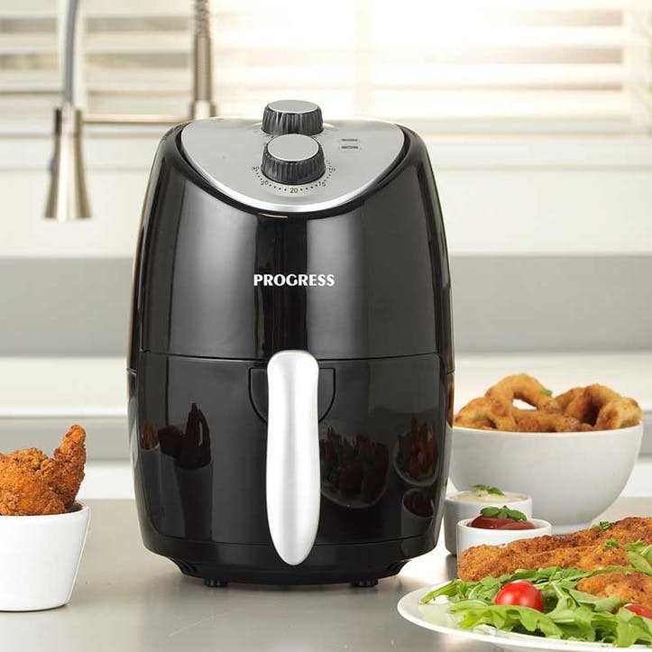 Compact Hot Air Fryer, 2L, Black