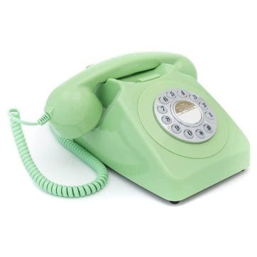 746 Push Button Telephone, Mint Green