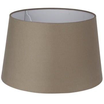 Handloom Tapered Cylinder Shade - 30cm; Taupe