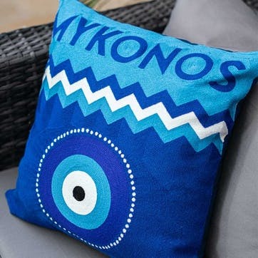 Mykonos Cushion 45 x 45cm, Blue