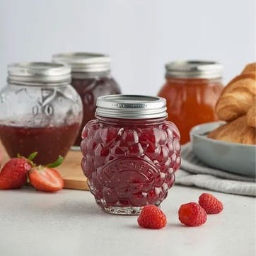 Berry Fruit Preserve Jar H11 x W10 x L10, Clear