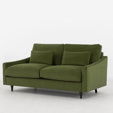 Model 07 Velvet 2 Seater Sofa, Vine