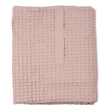 Waffle Towel And Blanket, L150 x W100cm, Pale Rose