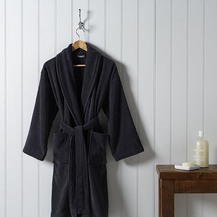 Supreme Supima Hygro Graphite Small Bath Robe