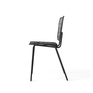 WM String, Pair of Dining Chairs, H72 x W66 x D53cm, Black