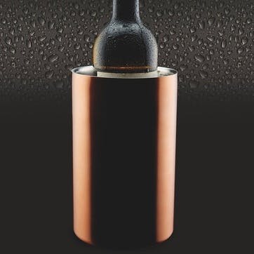 Luxe Lounge Double Walled Copper Finish Wine Cooler