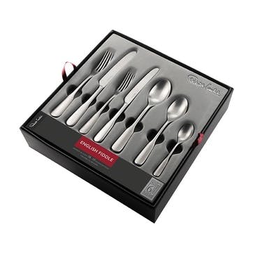 Fiddle Vintage 42 Piece Cutlery Set, Stainless Steel