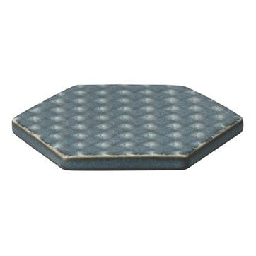 Accent tile, 10 x 15cm, Denby, Impression Charcoal, black