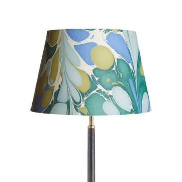 Roya Straight Empire Lampshade D30cm, Green and Blue Marble