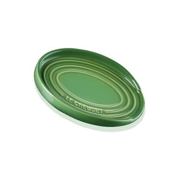 Oval Spoon Rest, Bamboo Green