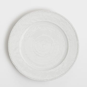 Hillcrest, Set of Four Dinner Plates, White