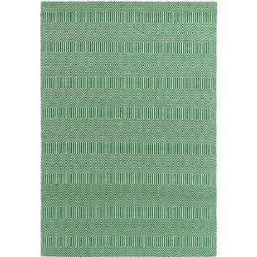 Sloan ethnic flatweave runner 200 x 300cm, green