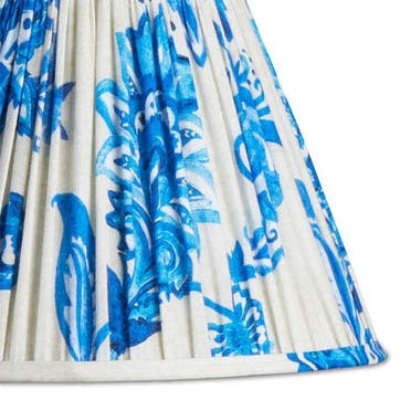 Empire Shade 20cm, blue and white Paisley by Matthew Williamson