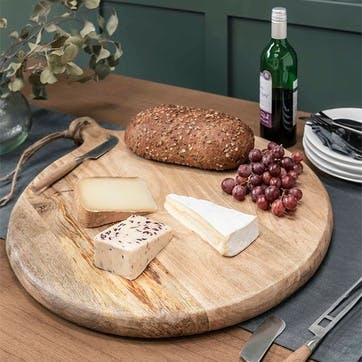 Midford Round Serving Board D61cm, Natural