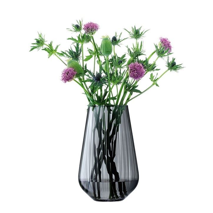 Zinc Vase H29.5cm, Grey