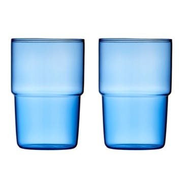 Torino Set of 2 Tumblers, 400ml, Blue