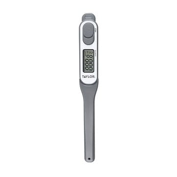 Digital Waterproof Precision Thermometer, Silver