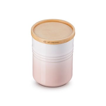 Stoneware Medium Storage Jar 10cm, Shell Pink