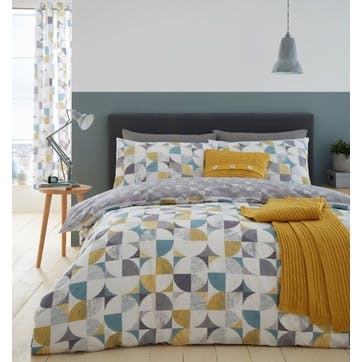 Retro Circles Double Bedding Set