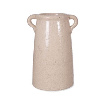 Ravello Ceramic Vase H25.5cm, White