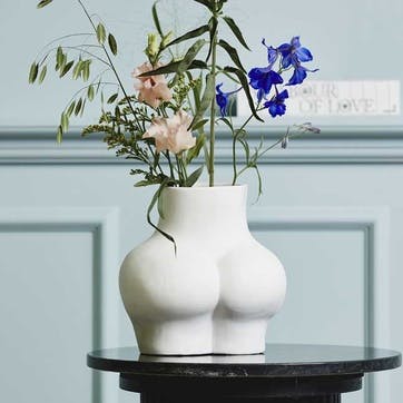 Bottom Vase H23cm, White
