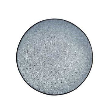 Lava Dessert Plate, D23cm, Dark Grey