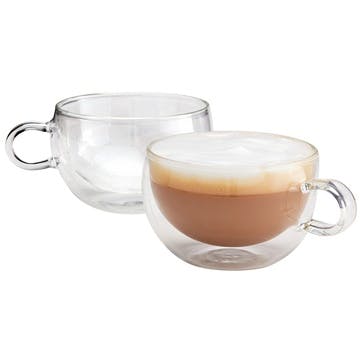 Duo Form Latte Glass Set 325ml