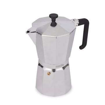 Venice Aluminium Espresso Maker 12 Cup, Silver