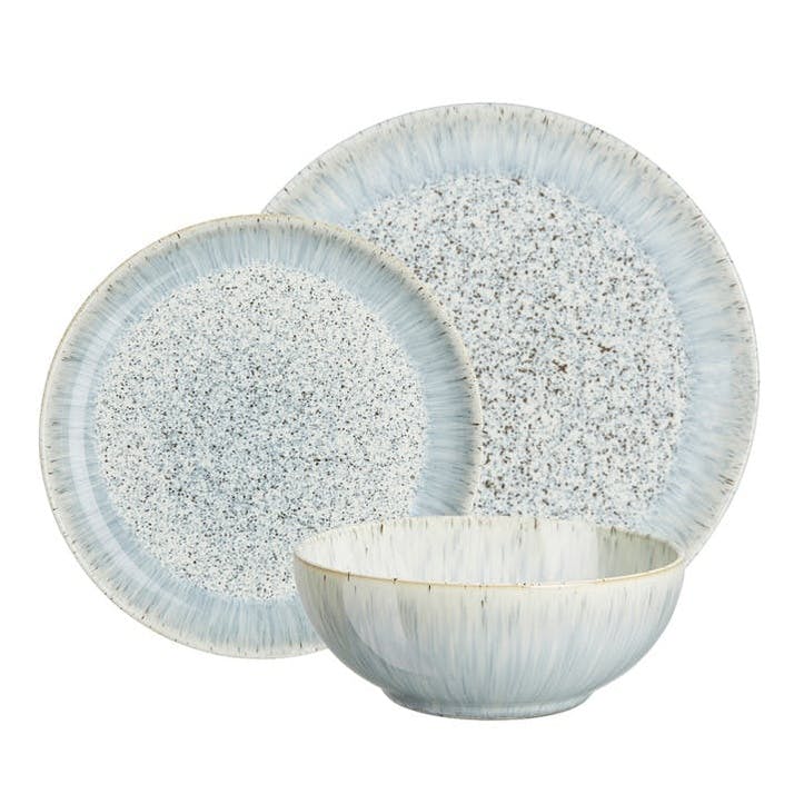 Halo 12 Piece Speckle Coupe Dinnerware Set