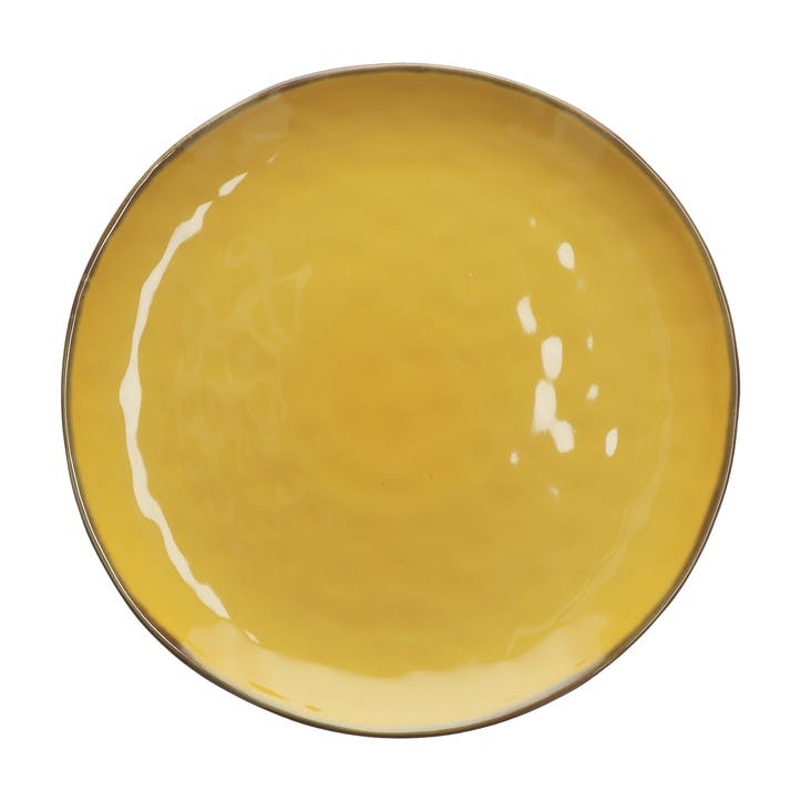 Concerto Round Serving Platter, Yellow
