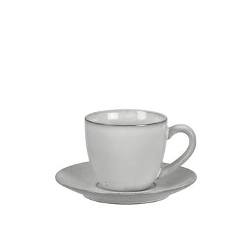 Nordic Sand Tea Cup & Saucer 150ml, Natural