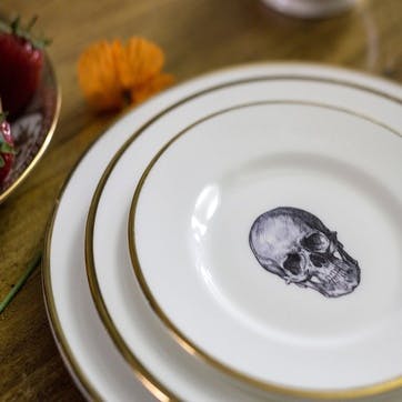 Rock and Roll Skull Dinner Plate