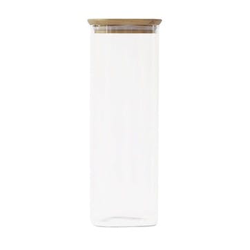 Glass Food Storage With Bamboo Lid 2.2L, Clear