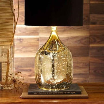 Stellar Table Lamp  H50cm, Champagne Gold Glass