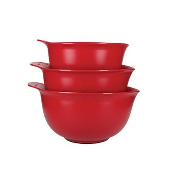 Universal Mixing Bowl Set, Red