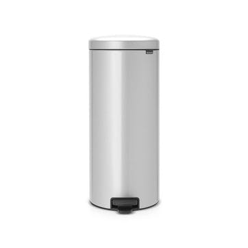 NewIcon Pedal Bin, 30L, Metallic Grey