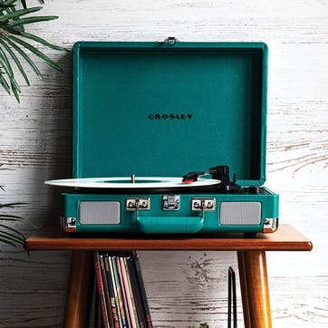 Cruiser Deluxe Plus Portable Turntable, Teal
