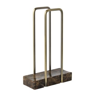 Hammam Guest Towel Holder, Brown