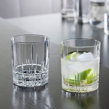 Perfect Serve Set of 4 Double Old Fashioned Glasses 368ml, Clear
