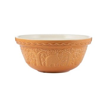 In The Forest Mixing Bowl H10.8 x W24.3 x L24.3, Ochre