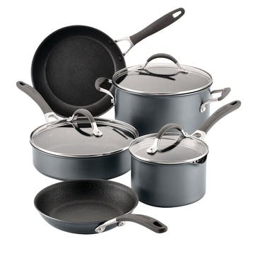 A1 Non-Stick 5 Piece Pan Set , Grey