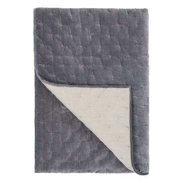 Sevanti Graphite Quilted Throw
