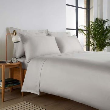 400 Thread Count Sateen Super King Duvet Set, Platinum