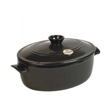 Oval Stewpot - 6L; Charcoal