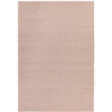 Sloan ethnic flatweave runner 160 x 230cm, Pink & Blue