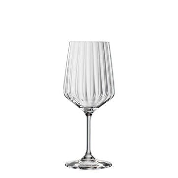 LifeStyle Set of 4 Red Wine Glasses 630ml, Clear